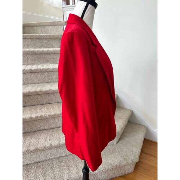 Pendleton Wool Christmas Red Single Button Blazer - Picture 3 of 11